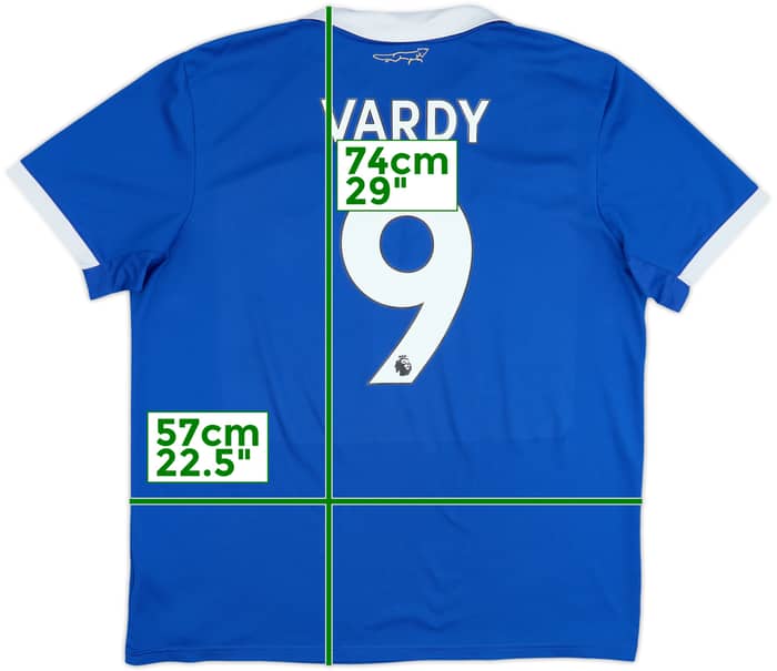 2022-23 Leicester Home Shirt Vardy #9 - 6/10 - (XL)