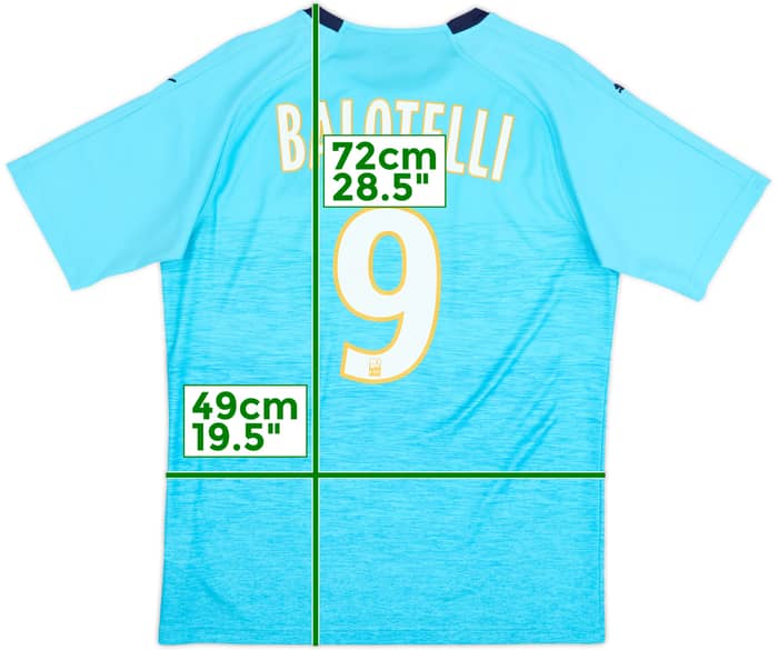 2018-19 Olympique Marseille Third Shirt Balotelli #9 - 10/10 - (M)