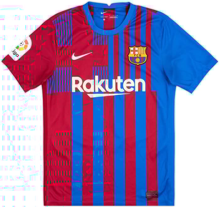 2021-22 Barcelona Home Shirt Pedri #16 - 10/10 - (S)