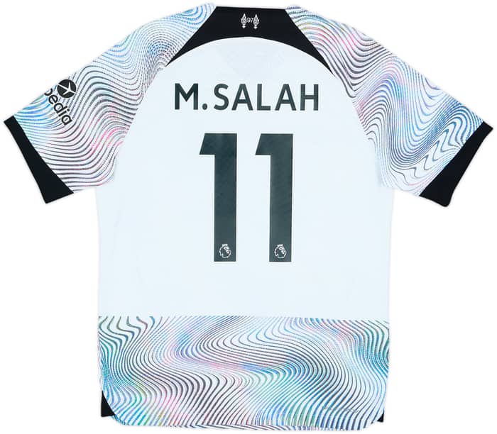 Camiseta auténtica de visitante del Liverpool 2022-23 M.Salah #11 - 8/10 - (M)