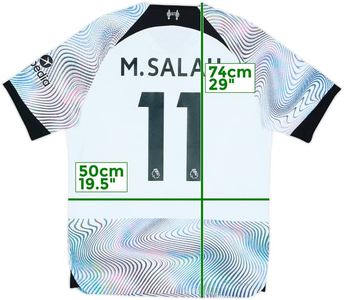 Camiseta auténtica de visitante del Liverpool 2022-23 M.Salah #11 - 8/10 - (M)