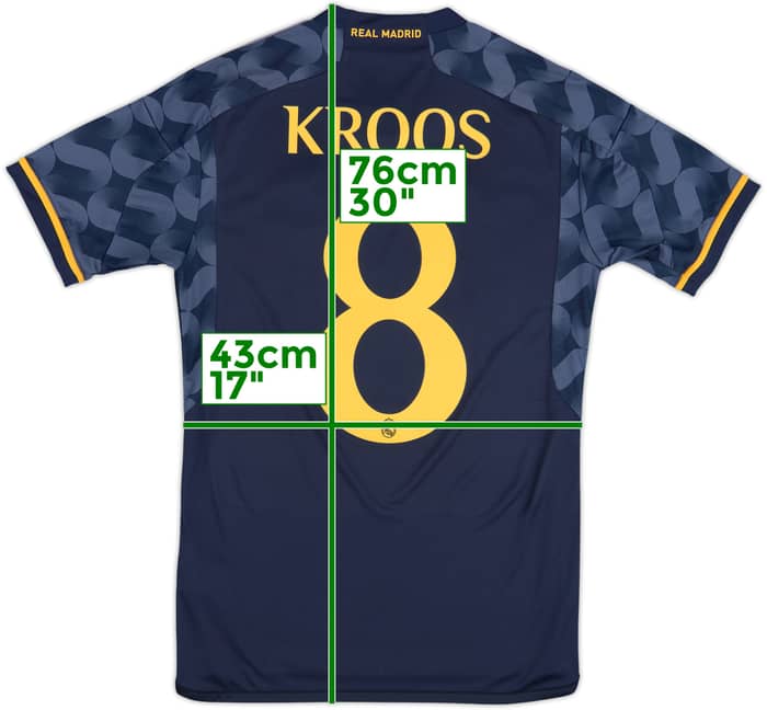 2023-24 Real Madrid Away Shirt Kroos #8 - 9/10 - (S)