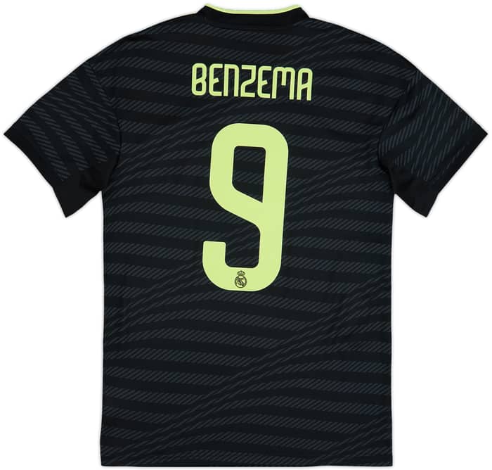 2022-23 Real Madrid Third Shirt Benzema #9 - 9/10 - (S)