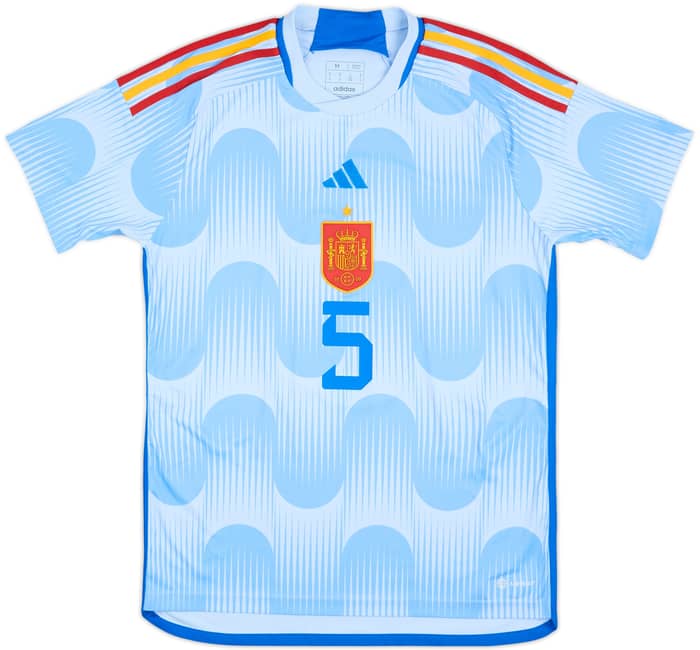 2022-23 Spain Away Shirt Sergio #5 - 8/10 - (M)