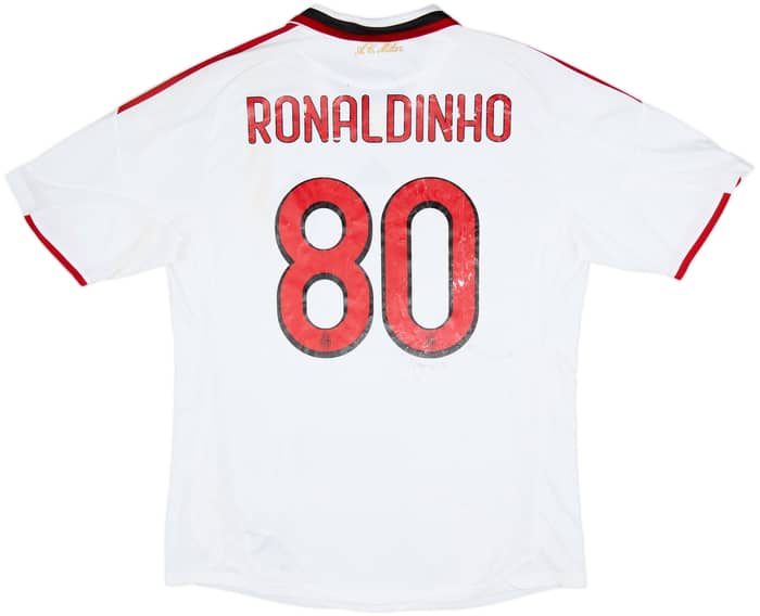 2009-10 AC Milan Away Shirt Ronaldinho #80 - 4/10 - (XL)
