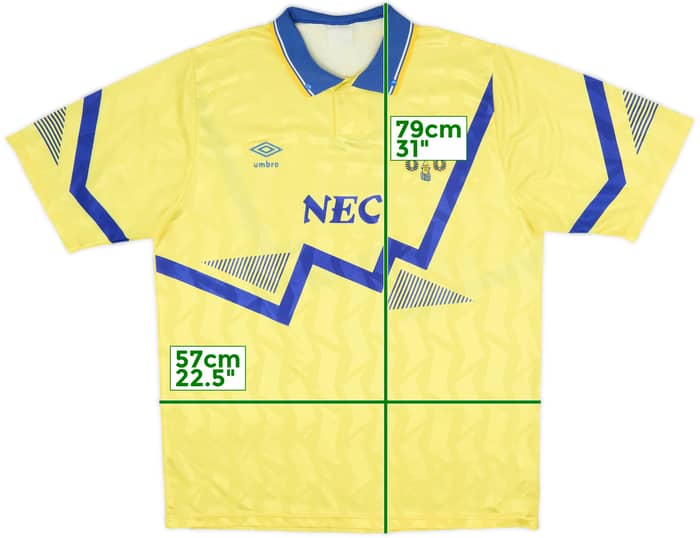 1990-92 Everton Away Shirt - 6/10 - (XL)