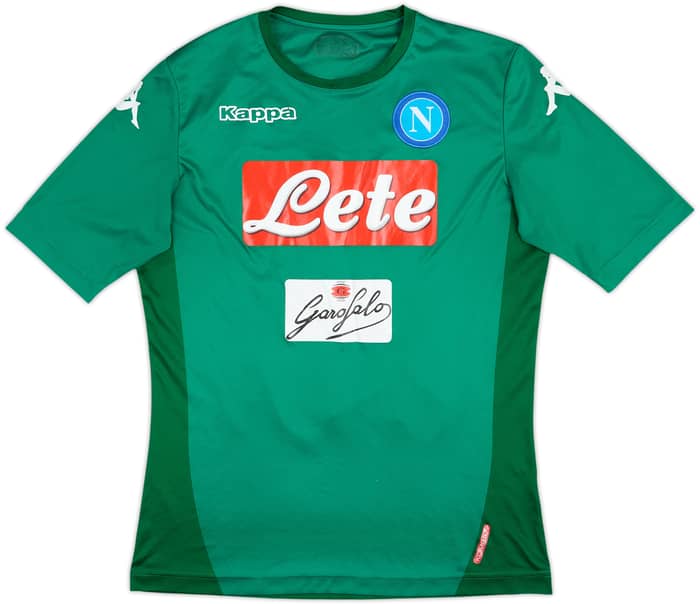 2017-18 Napoli European GK S/S Shirt - 7/10 - (M)