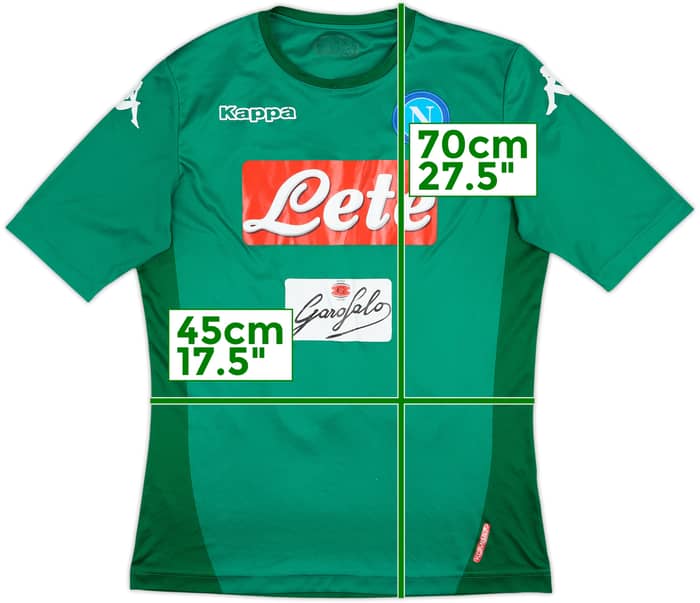 2017-18 Napoli European GK S/S Shirt - 7/10 - (M)