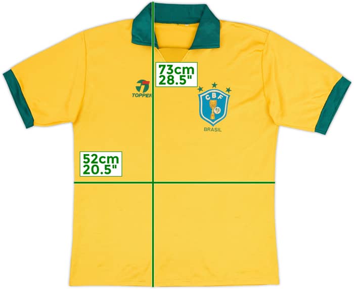 1985-88 Brazil Home Shirt - 8/10 - (M)