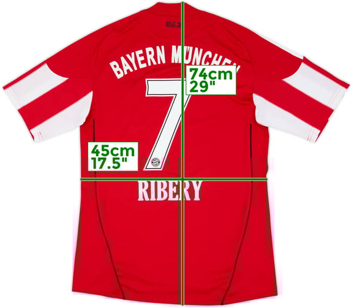 2010-11 Bayern Múnich Camiseta Local Ribery #7 - 6/10 - (S)