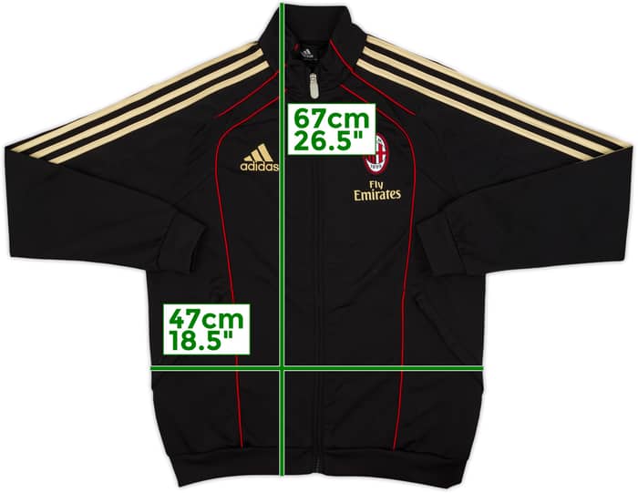 2010-11 AC Milan adidas Track Jacket - 8/10 - (M.Boys)
