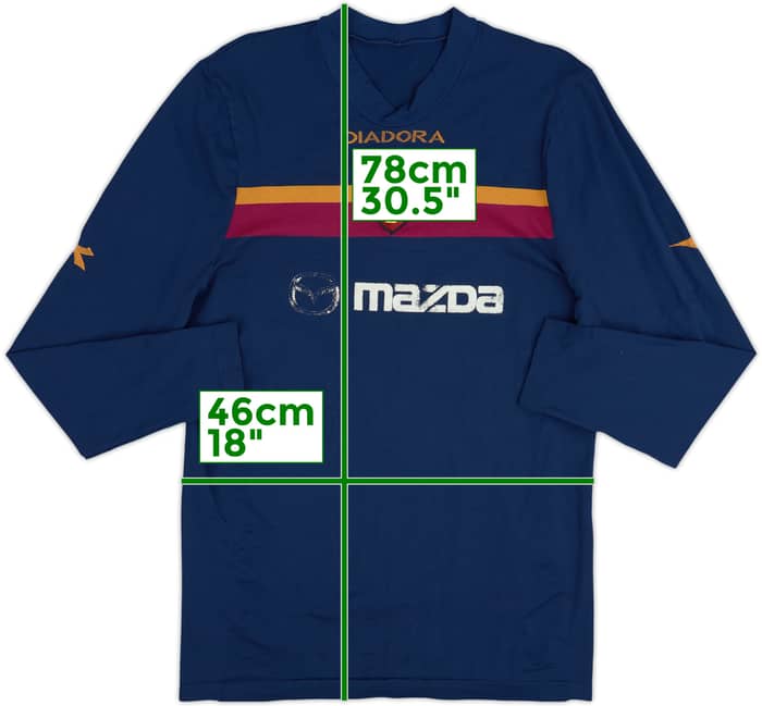 2003-04 Roma Diadora Training L/S Shirt - 5/10 - (L/XL)