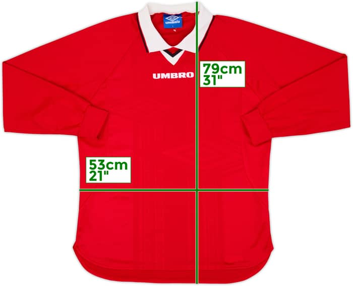 1990s Umbro Template L/S Shirt - 9/10 - (L)
