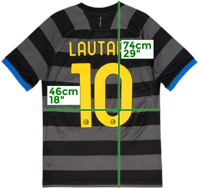2020-21 Camiseta Tercera Inter de Milán Lautaro #10 - 10/10 - (S)