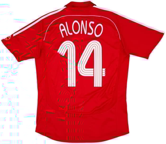 2006-08 Liverpool Home Shirt Alonso #14 - 6/10 - (M)