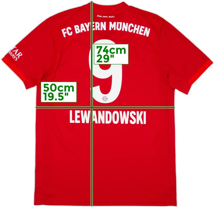 2019-20 Bayern Múnich Camiseta Local Lewandowski #9 - 10/10 - (M)