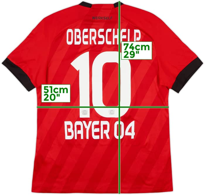 2019-20 Bayer Leverkusen Home Shirt Oberschelp #10 - 8/10 - (M)