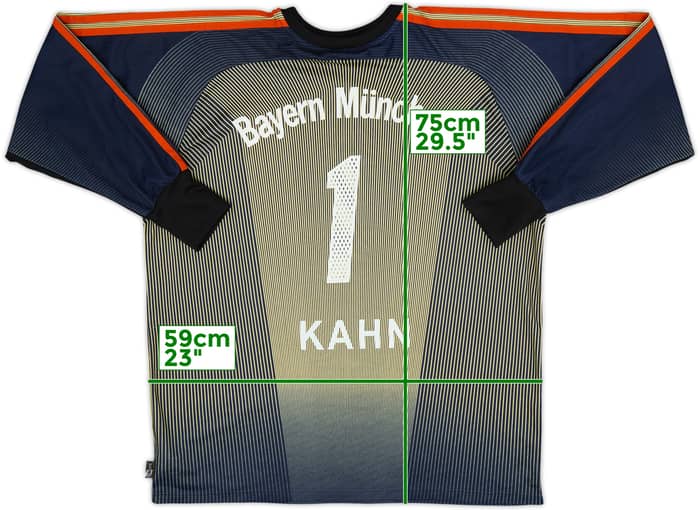 2003-04 Bayern Múnich Camiseta de Arquero Kahn #1 - 6/10 - (L)