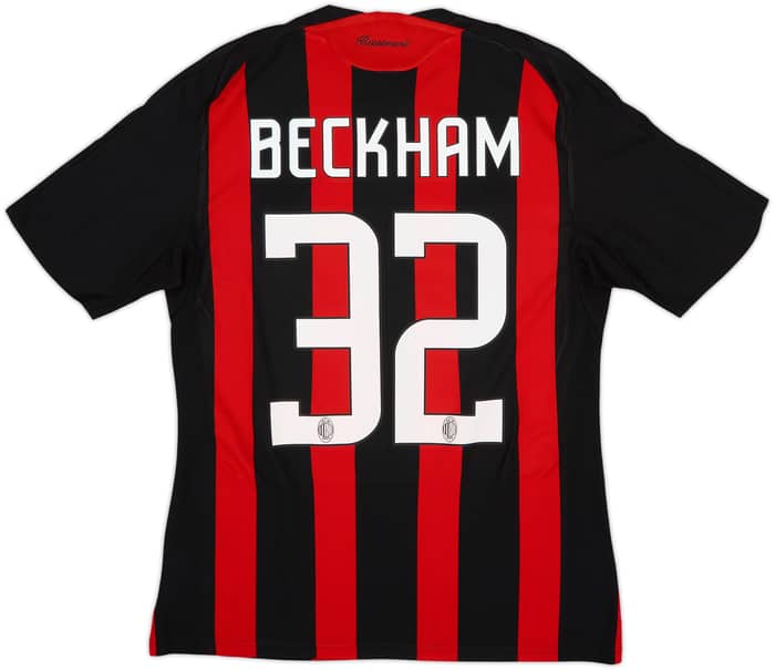 2008-09 AC Milan Home Shirt Beckham #32 - 5/10 - (M)