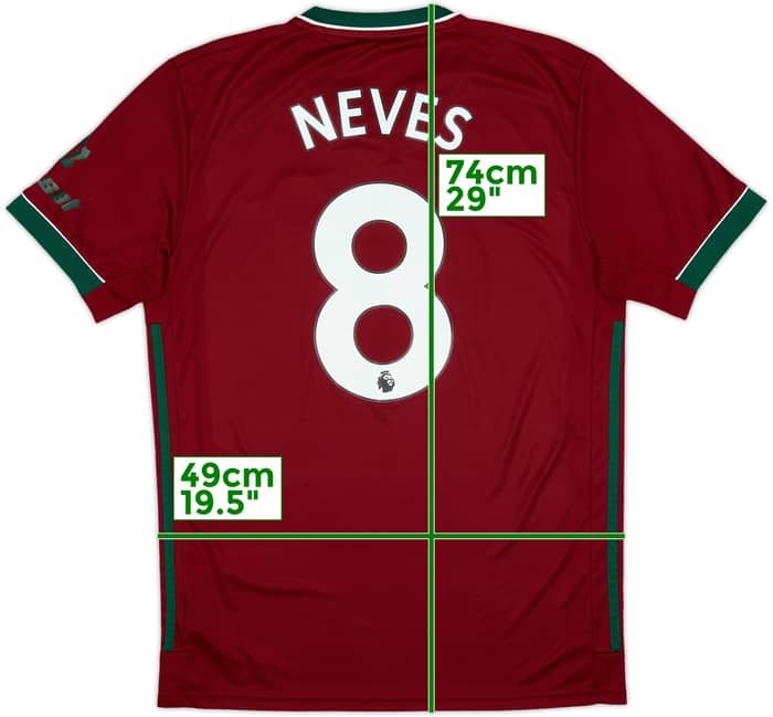 2020-21 Wolves Third Shirt Neves #8 - 8/10 - (M)