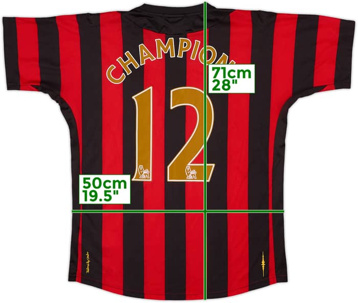 2011-12 Manchester City Away Shirt Champions #12 - 7/10 - (M)