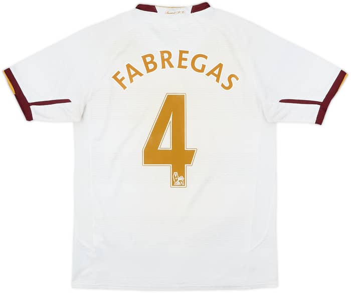 2007-08 Arsenal Away Shirt Fabregas #4 - 6/10 - (XL.Boys)