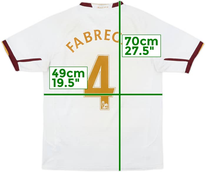 2007-08 Arsenal Away Shirt Fabregas #4 - 6/10 - (XL.Boys)