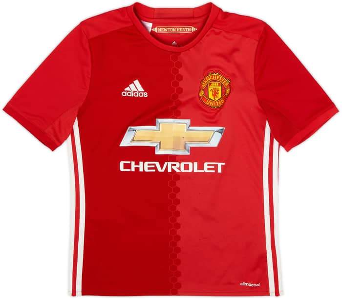 2016-17 Manchester United Home Shirt Pogba #6 - 6/10 - (L.Boys)
