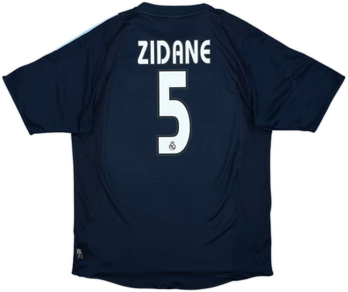 2003-04 Real Madrid Away Shirt Zidane #5 - 9/10 - (M)