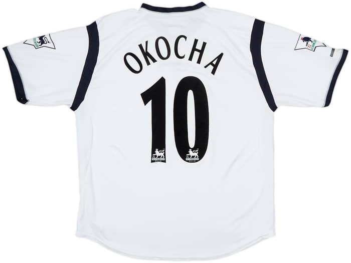 2001-03 Bolton Home Shirt Okocha #10 - 8/10 - (L)