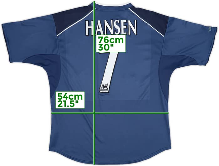 2001-03 Bolton Away Shirt Hansen #7 - 7/10 - (XL)
