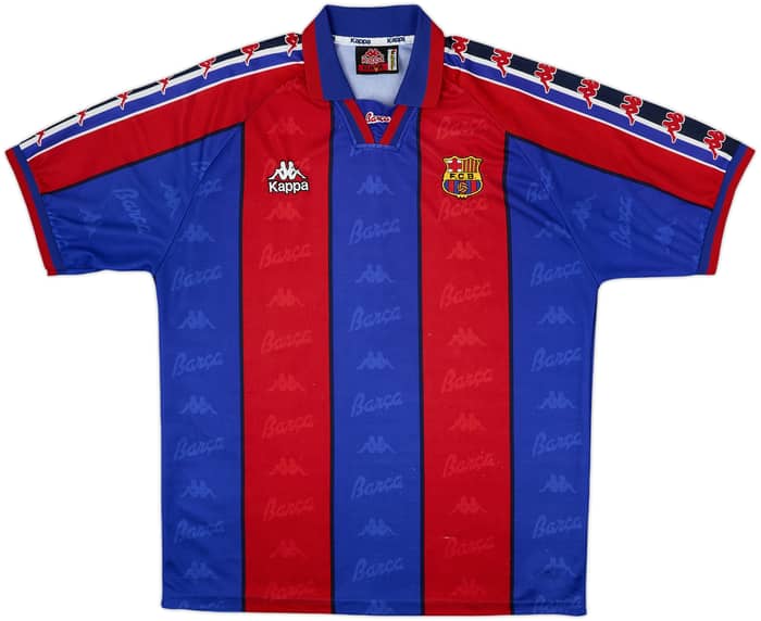 1995-97 Barcelona Home Shirt - 8/10 - (L)