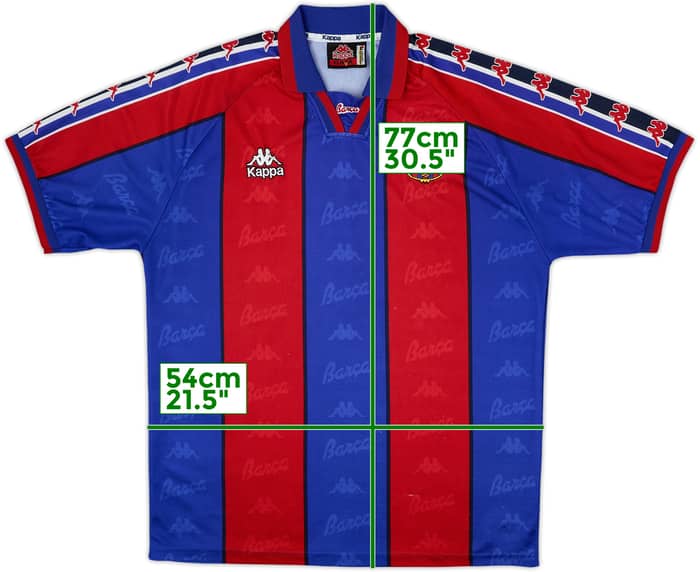1995-97 Barcelona Home Shirt - 8/10 - (L)