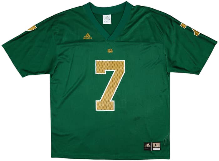 2005-06 Notre Dame Fighting Irish #7 adidas Alternate Jersey - 9/10 - (L)