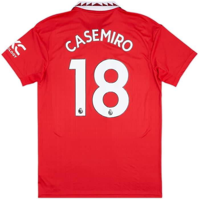 2022-23 Manchester United Home Shirt Casemiro #18 - 10/10 - (M)