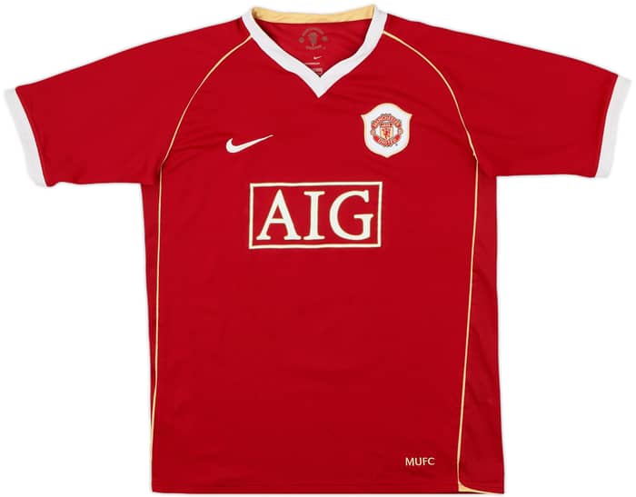 2006-07 Manchester United Camiseta Local Rooney #8 - 8/10 - (XL.Boys)