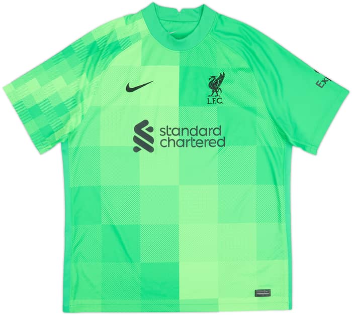 2021-22 Liverpool GK S/S Shirt A.Becker #1 - 9/10 - (XL)