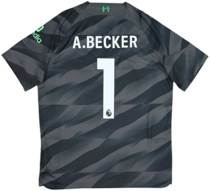 2023-24 Liverpool GK S/S Shirt A.Becker #1 - 10/10 - (L)