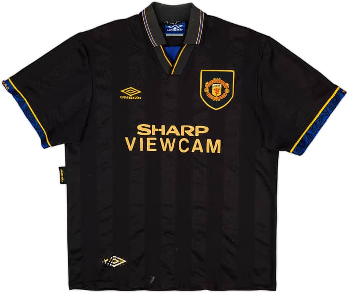 1993-95 Manchester United Away Shirt Cantona #7 - 6/10 - (L)