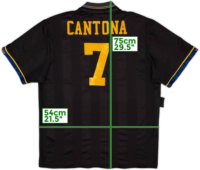 1993-95 Manchester United Away Shirt Cantona #7 - 6/10 - (L)