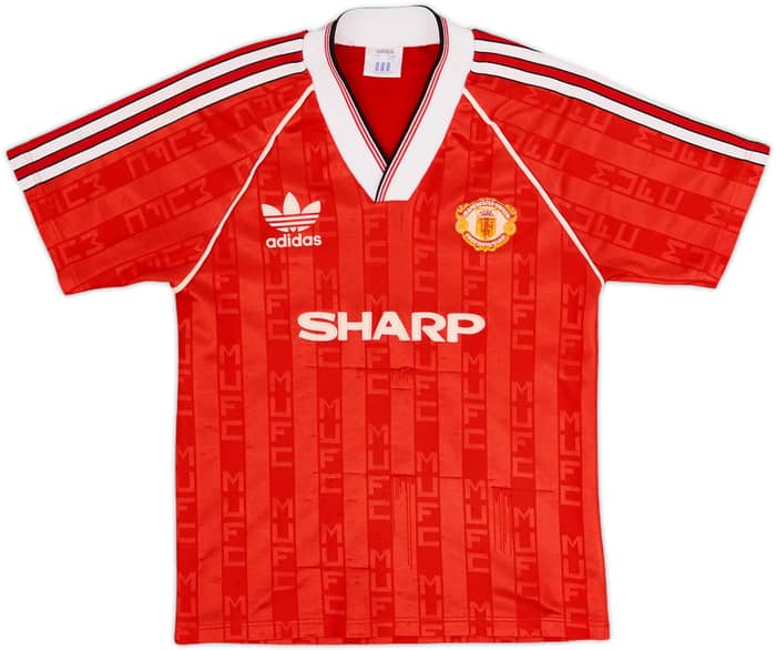 1988-90 Manchester United Camiseta Local - 7/10 - (L.Boys)