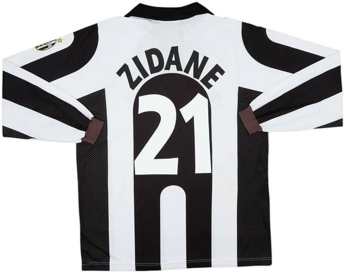 1997-98 Juventus Centenary Basic Home L/S Shirt Zidane #21 - 7/10 - (L)