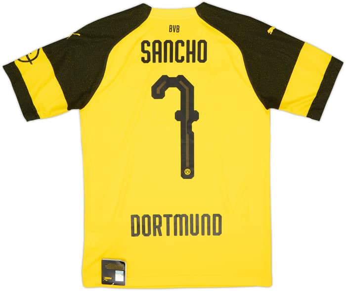 2018-19 Borussia Dortmund Home Shirt Sancho #7 (S)