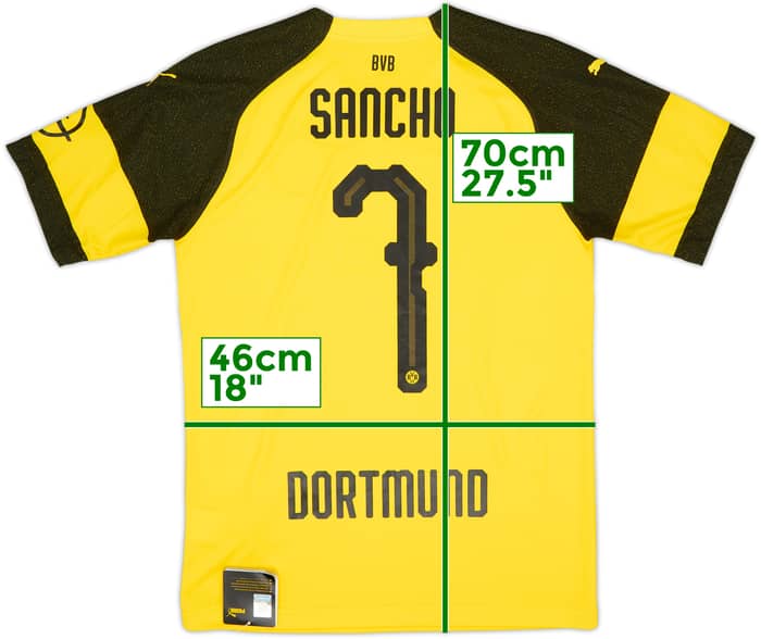 2018-19 Borussia Dortmund Home Shirt Sancho #7 (S)