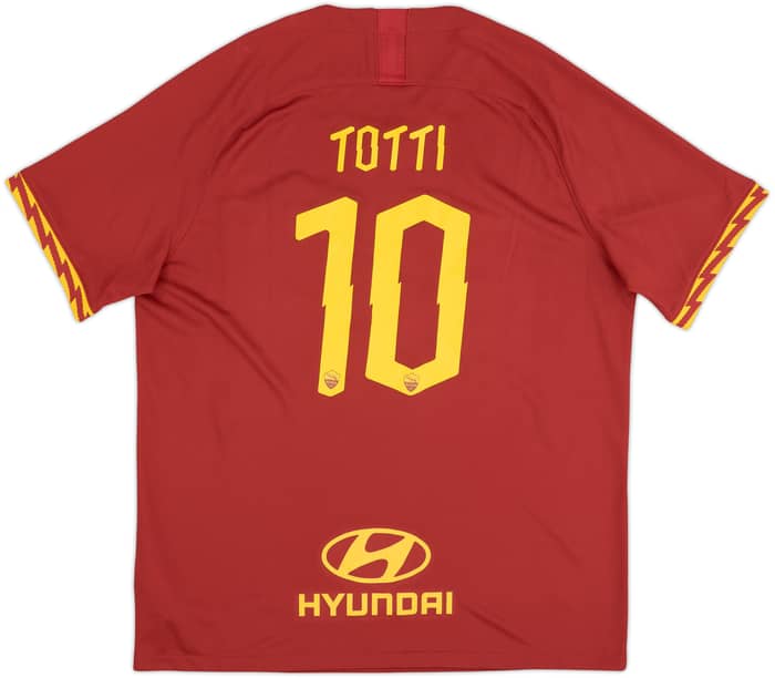 2019-20 Roma Home Shirt Totti #10 - 10/10 - (XL)