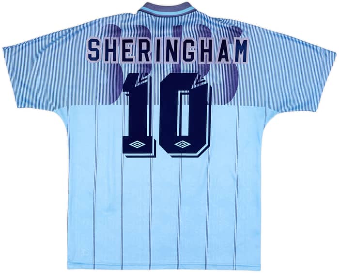 1991-94 Tottenham Third Shirt Sheringham #10 - 8/10 - (XL)