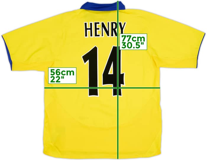 2003-05 Arsenal Away Shirt Henry #14 - 9/10 - (L)