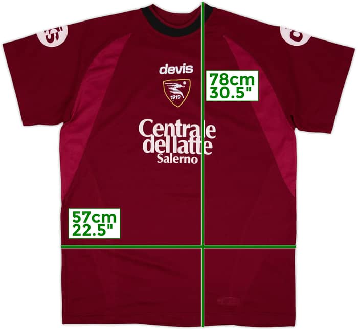Camiseta prototipo de local del Salernitana 2003-04 - 5/10 - (XL)