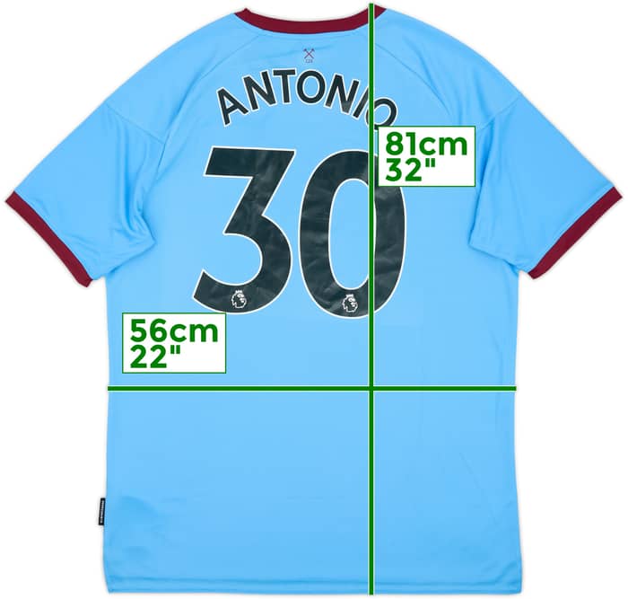 2020-21 West Ham Away Shirt Antonio #30 (XL)