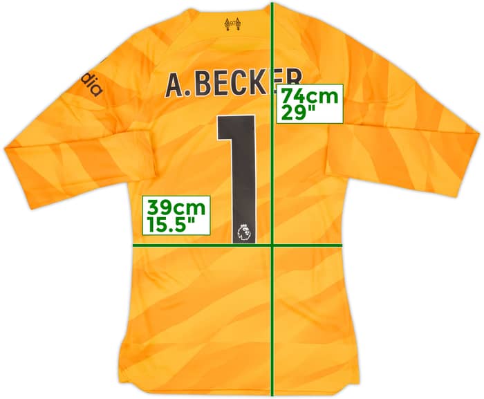 2023-24 Liverpool GK Shirt A.Becker #1 - 10/10 - (S)